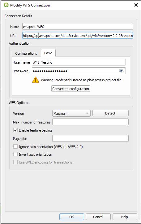 QGIS auth