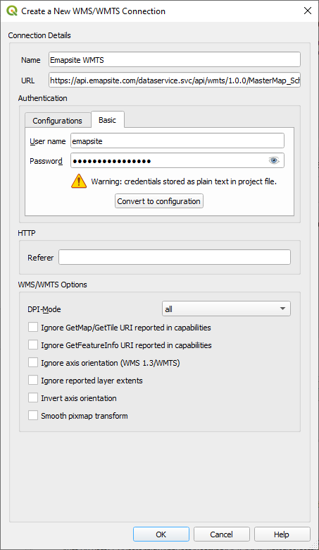 QGIS auth